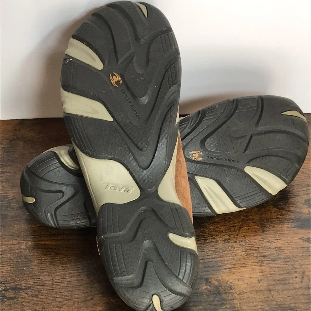Teva Brown Suede Mountain Scuff Slip On Sneakers Outdoors Mens size 11 flawed - Picture 5 of 8